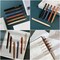 Wrapables Retractable Black Ink Gel Pens, 0.5mm Fine Point, Stationery Supplies for Home Office School (Set of 6), Bold